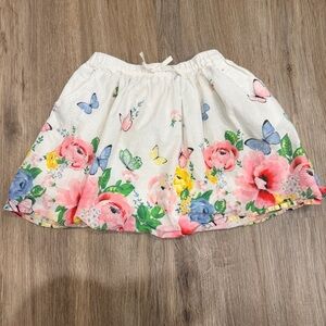 H&M Multicor Skirt flowers & Butterflies Girls 6-8 Yrs
